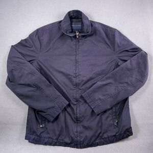 Banana Republic Harrington Mens Dark Navy Jacket Full Zip S Nylon Blend Preppy